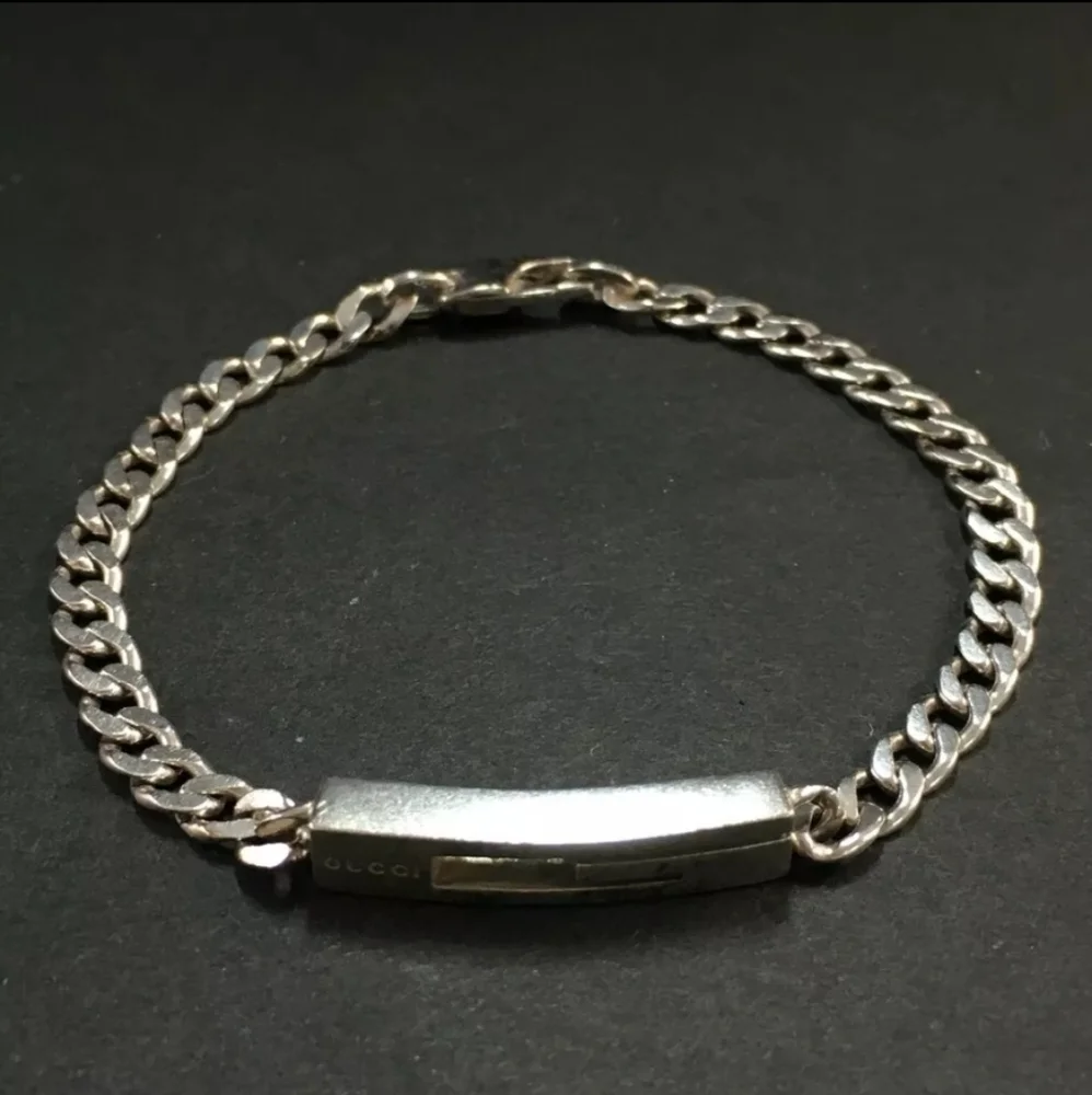 Gucci G Logo ID Sterling Silver 925 Bracelet - Picture 1 of 5